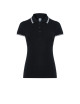 JHK Koszulki polo Damskie POPL 200 BKWH - Black/White