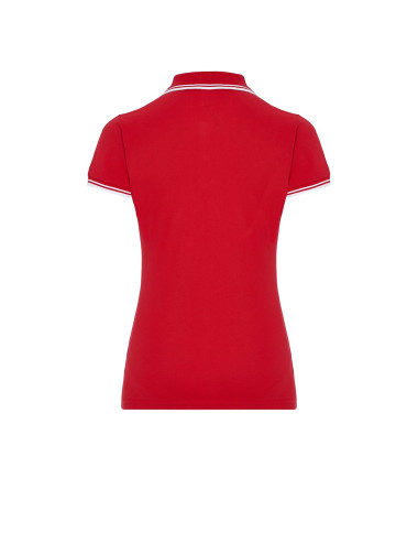 JHK Women`s Polo Shirts POPL 200 RDWH - Red/White