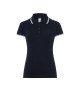 JHK Damen-Poloshirts POPL 200 NYWH – Marineblau/Weiß