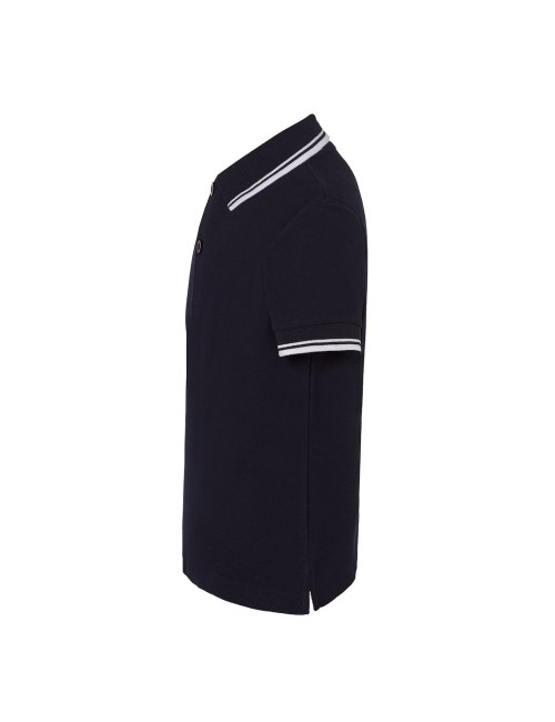 JHK Koszulki polo Dziecięce PKID 210  NYWH - Navy/White