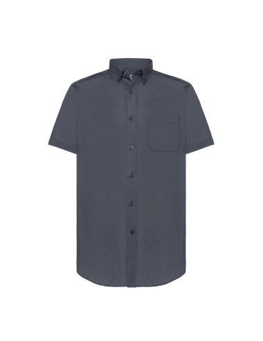 JHK Herrenhemd SHA POP SS GY - Grau