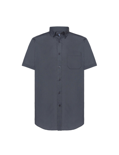 JHK Herrenhemd SHA POP SS GY - Grau