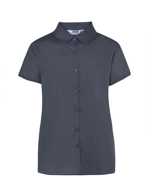 JHK Damenhemd SHL POP SS GY - Grau