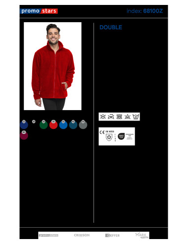 Bluza polar Męska Double czerwony Promostars