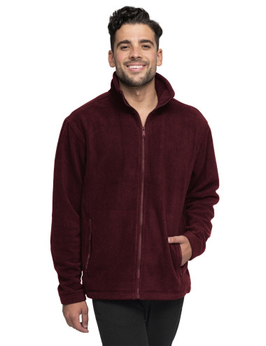 Bluza polar Męska Double czerwone wino Promostars