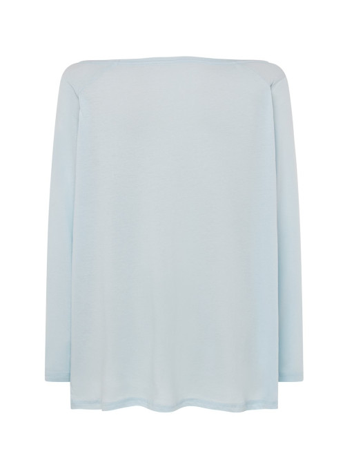 JHK Women's T-shirt TSUL MLDV MALADIVAS SKN - Sky Blue Neon