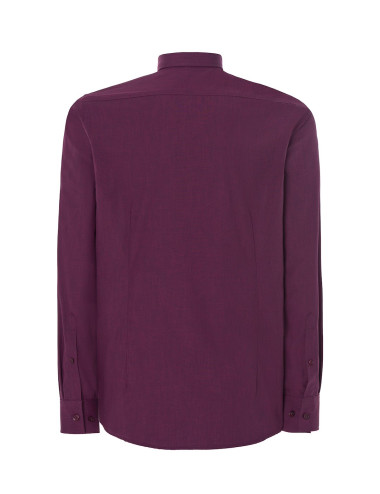 JHK Herrenhemd SHA POP DR - Dunkelrosa