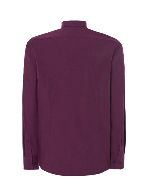 JHK Herrenhemd SHA POP DR - Dunkelrosa