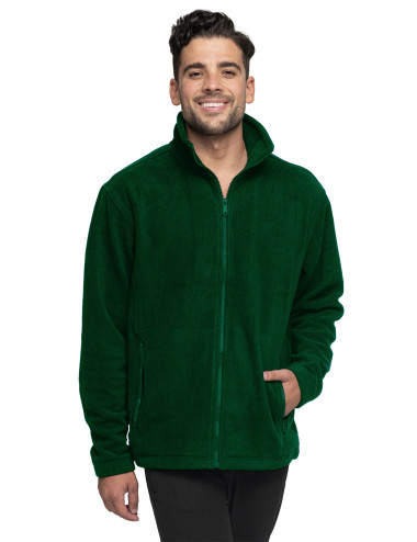 Bluza polar Męska Double zielony butelkowy Promostars