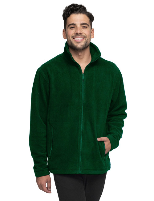 Bluza polar Męska Double zielony butelkowy Promostars