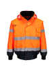 Portwest Hi-Vis 3-in-1 Bomber Jacket Orange/Navy