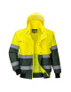 Portwest X Hi-Vis Bomber Jacket Yellow/Green