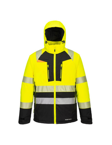 DX4 Hi-Vis Winter Jacket - Class 2 Yellow/Black Portwest