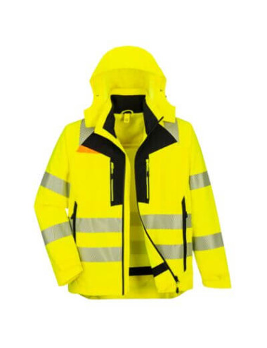 Portwest DX4 4-in-1 Hi-Vis Jacket Yellow/Black