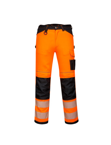 Portwest PW3 Hi-Vis Work Trousers Orange/Black
