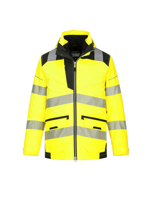 Portwest PW3 5-in-1 Hi-Vis Jacket Yellow/Black