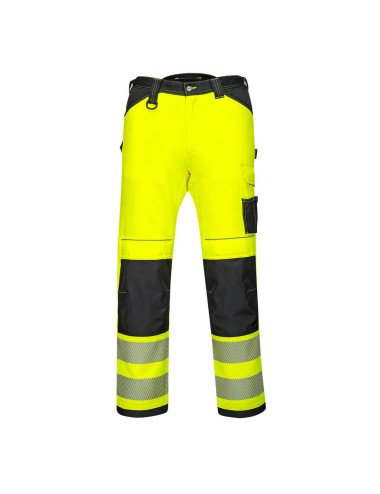 Portwest Women's PW3 Stretch Hi-Vis Trousers Yellow/Black