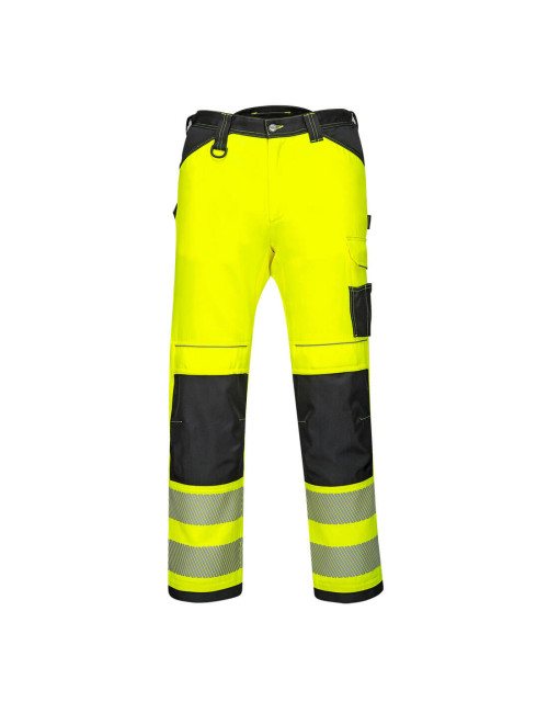 Portwest Women's PW3 Stretch Hi-Vis Trousers Yellow/Black