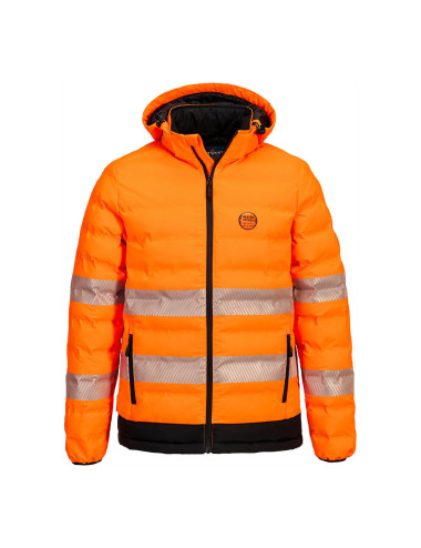 Portwest Ultrasonic Hi-Vis Heated Jacket Orange/Black