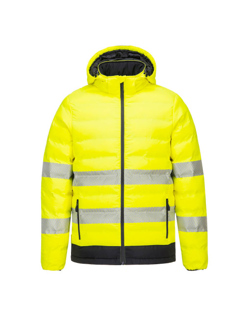 Portwest Ultrasonic Hi-Vis Heated Jacket Yellow/Black