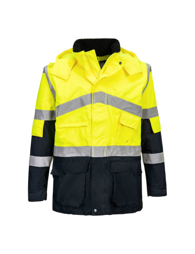 Portwest Yellow/Navy Two-Tone Hi-Vis Breathable Jacket