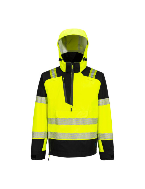 Portwest PW3 (3L) Hi-Vis Overhead Rain Jacket Yellow/Black