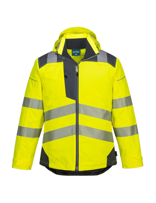 Portwest PW3 Hi-Vis Winter Jacket Yellow/Grey