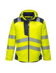 Portwest PW3 Hi-Vis Winter Jacket Yellow/Navy