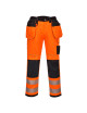Portwest PW3 Hi-Vis Trousers with Holsters Orange/Black