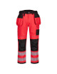 Portwest PW3 Hi-Vis Trousers with Holsters Red/Black