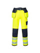Portwest PW3 Hi-Vis Trousers with Holsters Yellow/Navy