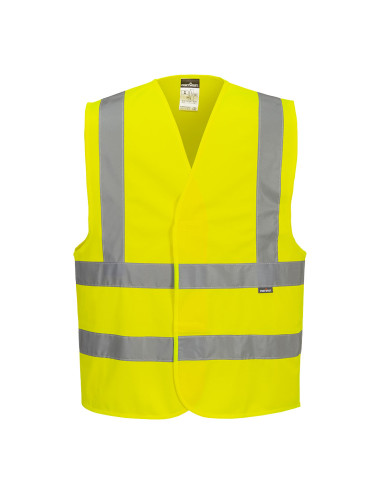8.10 Portwest High Visibility Vest with Vertical and Horizontal Tapes
