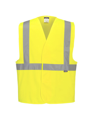 8.10 Portwest High Visibility Vest with Vertical and Horizontal Tape