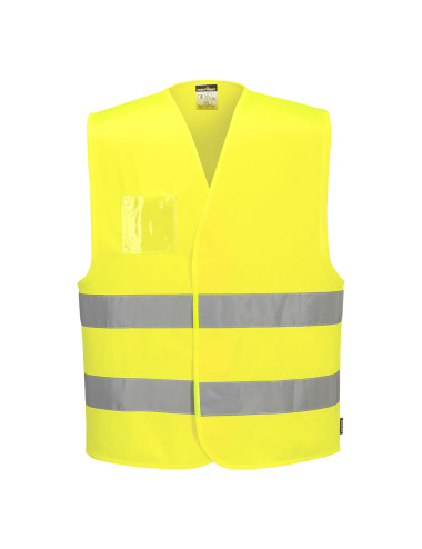 High Visibility Vest with Double ID Holder 9.80 Portwest