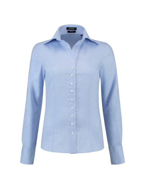 Damenbluse T22, tailliert, blau, Malfini Tricorp