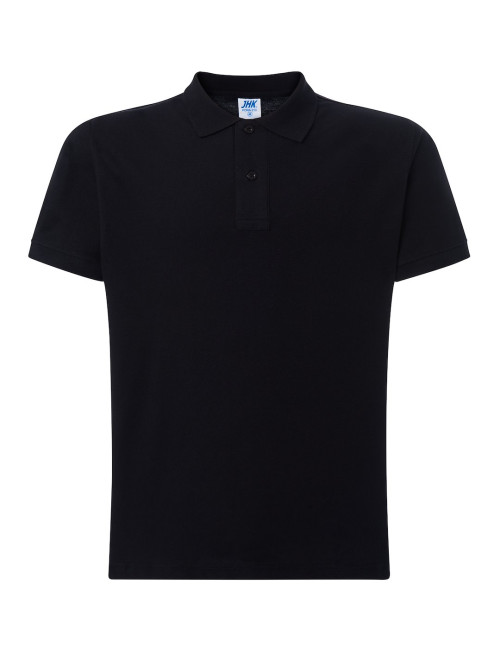 JHK POLO PORA 210 WK BK Herren-Poloshirt - Schwarz