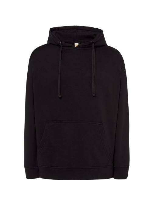 JHK Bluza dresowa męska KANGAROO 320 SWEATSHIRT BK - Black