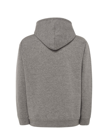 JHK Herren-Sweatshirt Kangaroo 320 GM – Grau meliert