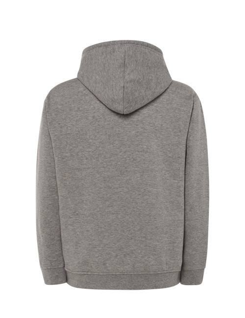 JHK Bluza dresowa męska KANGAROO 320 SWEATSHIRT GM - Grey Melange