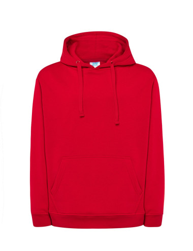 JHK Bluza dresowa męska KANGAROO 320 SWEATSHIRT RD - Red