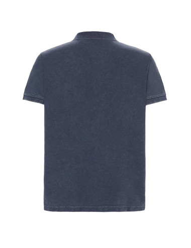 JHK Koszulka polo męska POLO PORA 210DBW - Dark Blue Wash