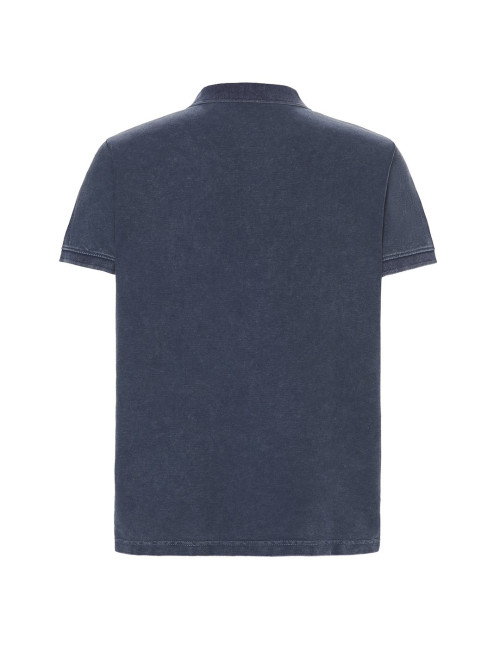 JHK Koszulka polo męska POLO PORA 210DBW - Dark Blue Wash