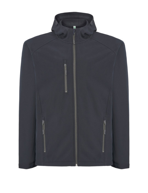 JHK Kurtka softshell męska SOFTSHELL HOOD NY - Navy