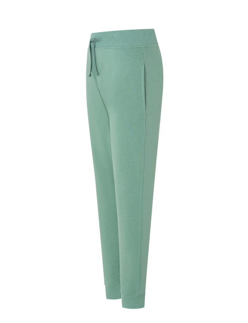 JHK Spodnie dresowe męskie SWEATS PANTS CUFF MAN MO - MOSS GREEN