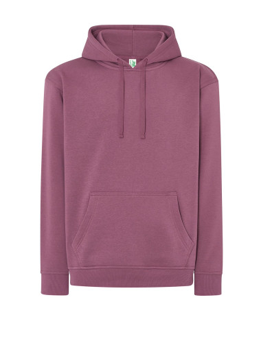JHK Bluza dresowa męska SWRA KNG KANGAROO DP - Dusty Purple