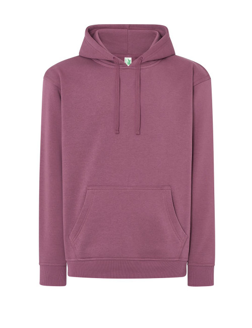 JHK Bluza dresowa męska SWRA KNG KANGAROO DP - Dusty Purple