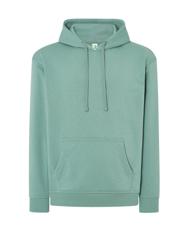 JHK Bluza dresowa męska SWRA KNG KANGAROO MO - MOSS GREEN