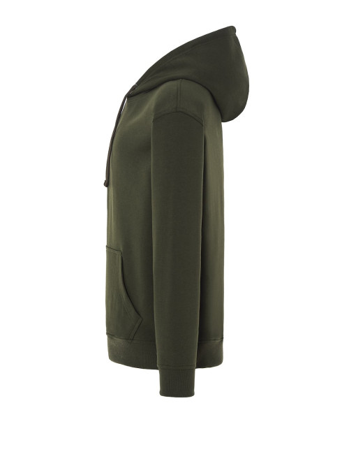 JHK Bluza dresowa męska SWRA KNG KANGAROO FG -Forest Green