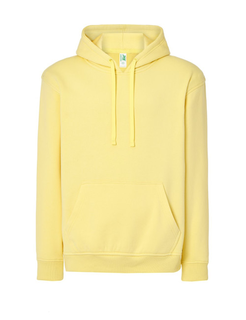 JHK Bluza dresowa męska SWRA KNG KANGAROO LY - Light Yellow
