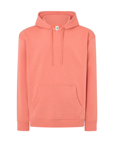 JHK Bluza dresowa męska SWRA KNG KANGAROO CO - Coral
